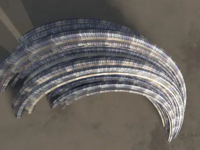 Futuristic building 3D model