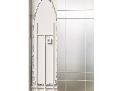 Built in ironing board 3D model