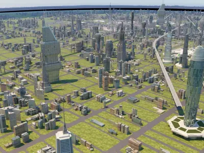Future city  3D model