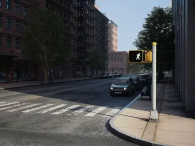 Realistic City District C10-R7 3D model