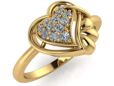 light weight gold diamond rings-C111116SKCH2026031-wt-0-5 3D print model purchase