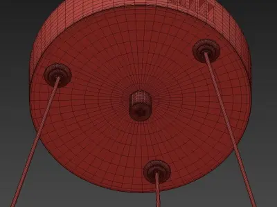 Elan Hyvo 19 12W Brushed Nickel LED Ring Pendant Light 3D model