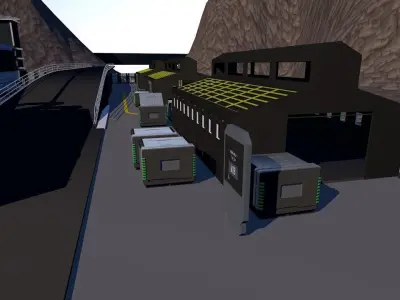 Ocean Odyssey Immersive Marine Company Game - Level Design Low-poly 3D model