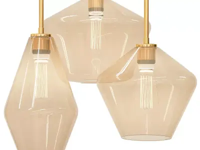 Pendant Light Glass Simplelighting Pendantceiling 3D model