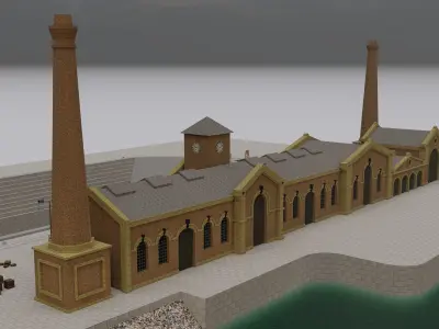 Titanic Dock and Pump House 3D model