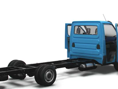 Iveco Daily Single Cab HQ Interior L5 Chassis 2023 3D model