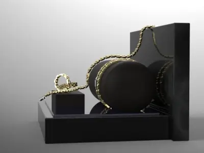 panther chain necklace only necklace  3D print model