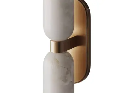 Aurind Double Bath Sconce 3D model