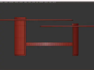 CENTER TABLE NORMAN Low-poly 3D model