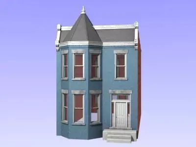 retro house 3D model purchase