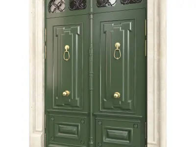 Entrance classic door 93 3D model