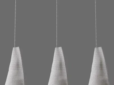 Tayga Design Crusta White Pendant Lamp 3D model