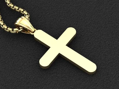 Cross Light Gold 3CP077 3DM STL 3D model