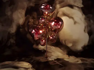 T Dixon MELT STAND Floor Lamp 3D model 3D model