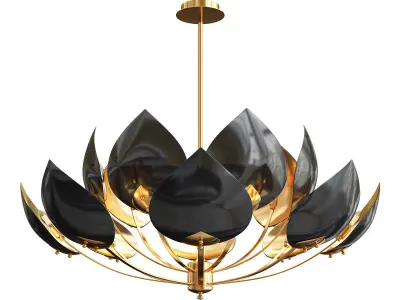 Collection of new minimalist chandelier 5 3D model