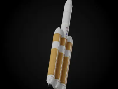 Delta IV Rocket 3D model