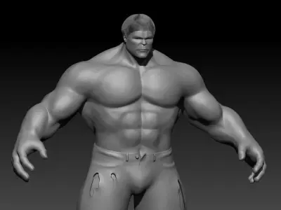 3D model of hulk in zbrush 3D model