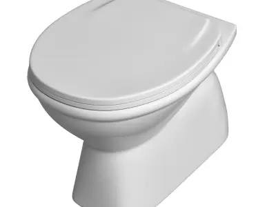 Floor Mount EWC toilet 3D model Modeled in 3ds max 3D model