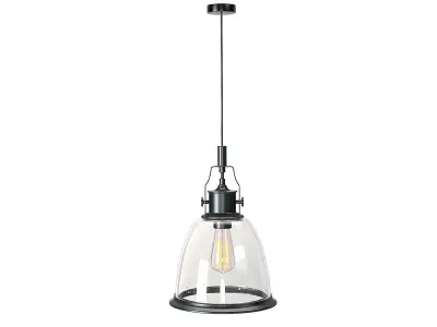 Feiss Hobson one light pendant in oil rubbed bronze 3D model