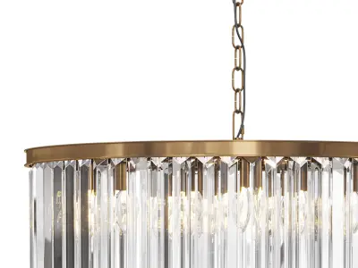 leyland 1 tiered round chandelier by arhaus 3D model