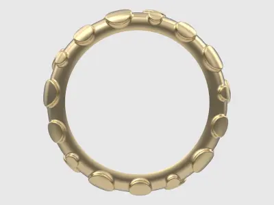 Modern Textured Ring JDBCo 3D print model
