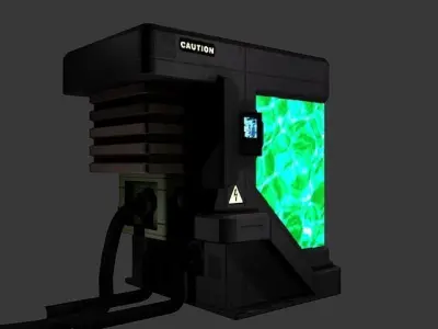 BioTank led light box Low-poly 3D model