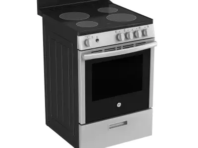 General Electric GE freestanding electric range 3D model