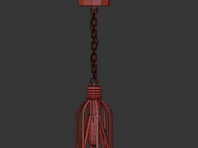 Greenfield cage pendant light 3D model
