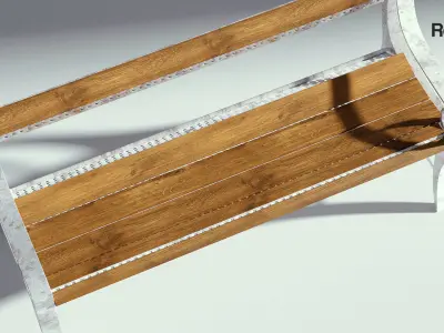 Street Bench 3D model