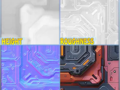 Sci-FI Seamless Texture Texture 2