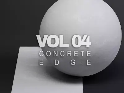 Concrete vol04 Edges 8K Seamless PBR Materials Texture