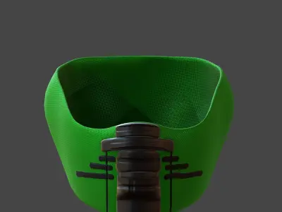 Gas mask helmet 3d model scifi Low-poly  Low-poly 3D model