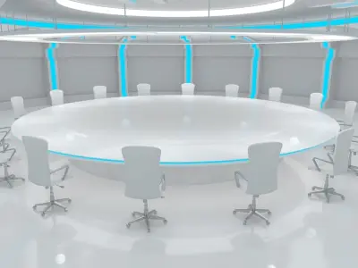 Sci Fi Meeting Room 3D model
