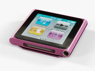 Apple iPod nano 6 Generation digital media player Low-poly 3D model