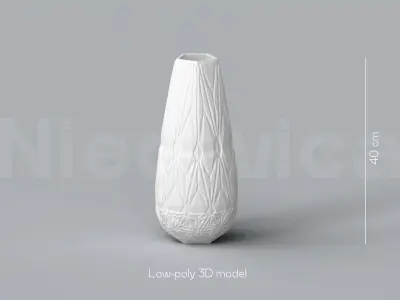 NIEDWICA GEOMETRIC VASE FREE STL 3D MODEL 3D print model