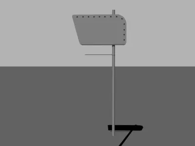 Retro Sign Free 3D model