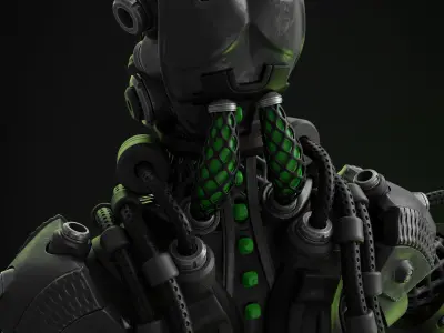 Sci Fi - Character 02 - Bust 3D model