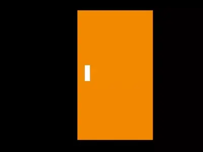 a door orange Free 3D model