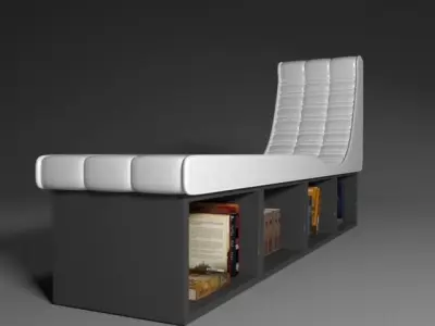 Armchair - windowsill 3D model