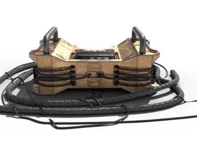 Sci-fi analyzer Low-poly 3D model