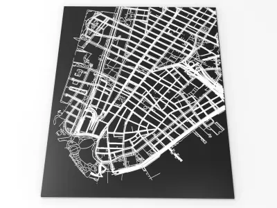 New York USA Streets and roads 3D model