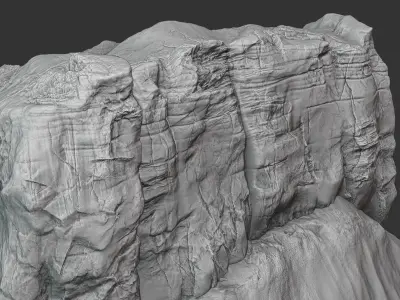 Tuwaiq Mountain Saudi arabia 3D print model