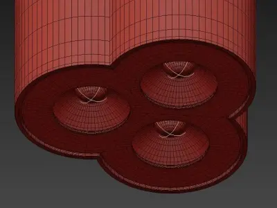 CENTRSVET set of different colored ceiling lights 3D model