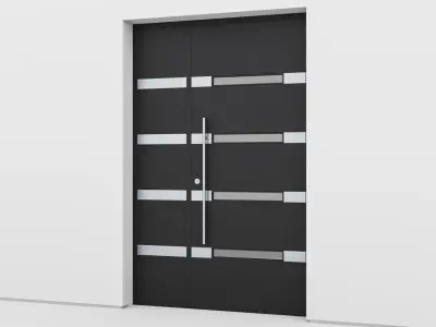 Aluminium door 141 3D model