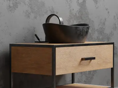 Modern Bathroom Furniture Design Free 3D model