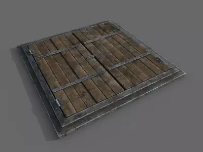 Trap Pitfall Low-poly 3D model