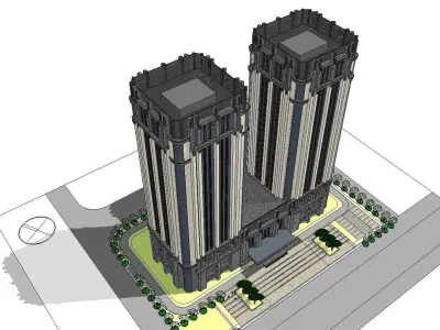vacation spot-Resort-Fashion Leisure Hotel-0174 3D model