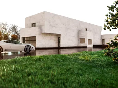 Hill House Lumion best Effect Low-poly 3D model