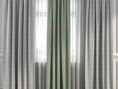 Curtain Set 217 3D model