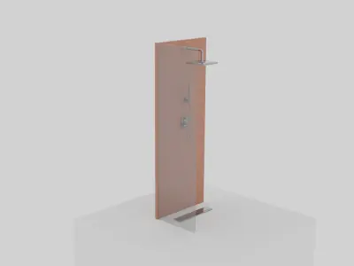 Shower 3D Model Low-poly 3D model